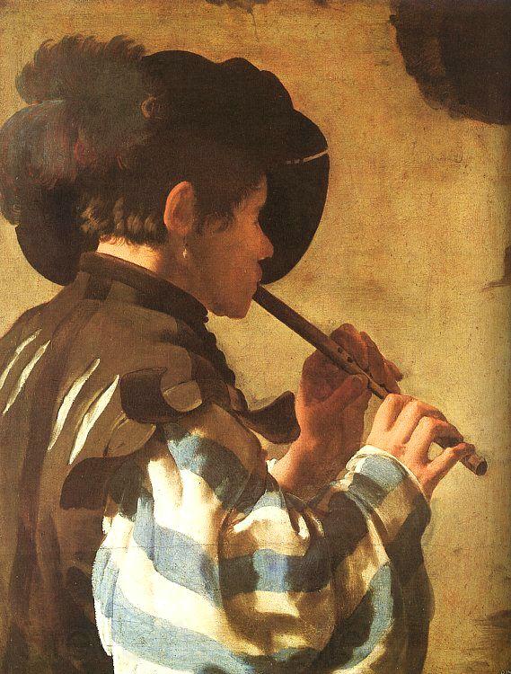 Hendrick Terbrugghen The Flute Player Spain oil painting art